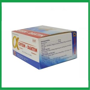 Nhà Thuốc Đa Phúc - Thuốc Alpha Chysin Daktin điều trị các tình trạng viêm, sưng phù trong viêm xương khớp, chấn thương mô mềm, phẫu thuật ( Hộp 20 vỉ x 10 viên) 1 Nhà Thuốc Đa Phúc - Smart pharma 2025 01 15T212354.999