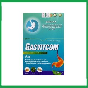Gasvitcom hỗ trợ giảm acid dịch vị và bảo vệ niêm mạc dạ dày ( Hộp 24 gói)