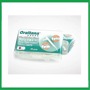 Tăm chỉ nha khoa hộp chữ nhật Oraltana 50 cái