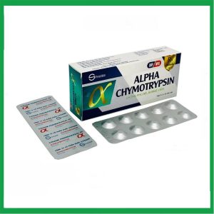 Thuốc Alpha Chymotrypsin S.Pharm điều trị các tình trạng viêm, sưng phù trong viêm xương khớp, chấn thương mô mềm, phẫu thuật ( Hộp 5 vỉ x 10 viên)