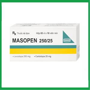 Thuốc Masopen 250/25 Hasan điều trị triệu chứng bệnh parkinson ( Hộp 3 vỉ x 10 viên)