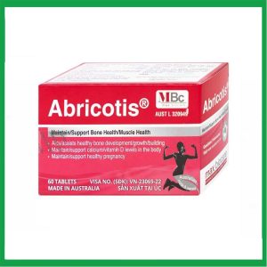 Thuốc Abricotis Probiotec hỗ trợ sức khỏe xương, cơ bắp, bổ sung canxi (6 vỉ x 10 viên)