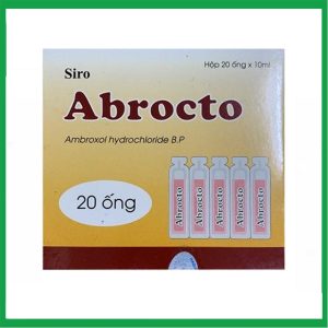 Siro Abrocto Dược Hà Tĩnh điều trị một số bệnh lý đường hô hấp ( Hộp 20 ống)