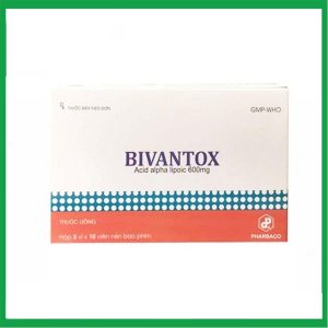 Thuốc Bivantox 600mg Pharbaco điều trị rối loạn cảm giác, đau dây thần kinh (Hộp 3 vỉ x 10 viên)