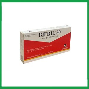 Thuốc Bifril 30 Menarini điều trị tăng huyết áp, nhồi máu cơ tim (2 vỉ x 14 viên)