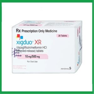 Thuốc Xigduo XR 10mg/500mg Astrazeneca cải thiện kiểm soát đường huyết (4 vỉ x 7 viên)