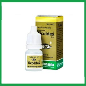 Thuốc nhỏ mắt Ticoldex Danapha điều trị viêm giác mạc, viêm kết mạc (5ml)