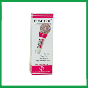 Halox Acne Cream giúp mờ sẹo, mờ thâm, ngừa tái phát mụn (15g)