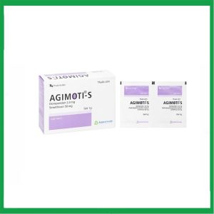 Thuốc Agimoti-S 1g Agimexpharm điều trị chứng buồn nôn, nôn, cảm giác chướng vùng thượng vị ( Hộp 30 gói)