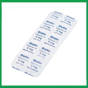 Nhà Thuốc Đa Phúc - Viên nén Biotin 5mg rụng tóc, viêm da bong, thiếu hụt vitamin H (2 vỉ x 10 viên) 3 Nhà Thuốc Đa Phúc - Smart pharma 24 1