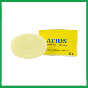 Xà phòng tắm Atids Salicylic Acid 2% + Sulfur làm sạch da, thích hợp cho da dầu, da mụn (80g)