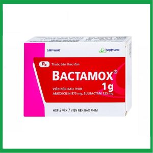 Thuốc Bactamox 1g Imexpharm điều trị nhiễm khuẩn ( Hộp 2 vỉ x 7 viên)