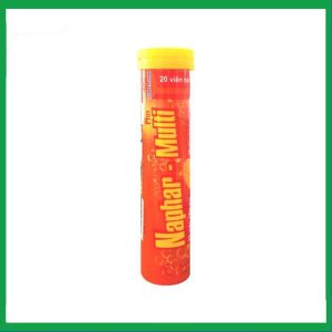 Viên sủi Naphar-Multi Plus Nam Hà bổ sung vitamin, tăng đề kháng (20 viên)