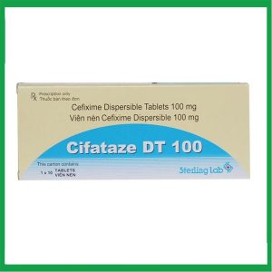 Thuốc Cifataze DT 100mg điều trị nhiễm khuẩn ( 1 vỉ x 10 viên)