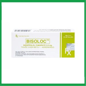 Thuốc Bisoloc United điều trị suy tim mạn ổn định từ vừa đến nặng (3 vỉ x 10 viên)