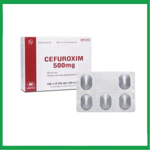 Thuốc Cefuroxim 500mg Mebiphar điều trị nhiễm khuẩn (2 vỉ x 5 viên)