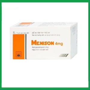 Thuốc Menison 4mg Pymepharco điều trị rối loạn nội tiết, viêm khớp, bệnh collagen (3 vỉ x 10 viên)