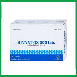 Thuốc uống Bivantox 300 Pharbaco hỗ trợ điều trị rối loạn cảm giác ở những bệnh nhân đái tháo đường (3 vỉ x 10 viên)