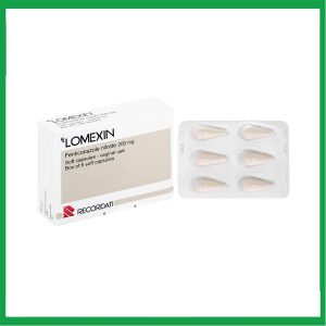 Viên đặt âm đạo Lomexin 200mg điều trị nhiễm nấm Candida âm hộ - âm đạo (Hộp 1 vỉ x 6 viên)