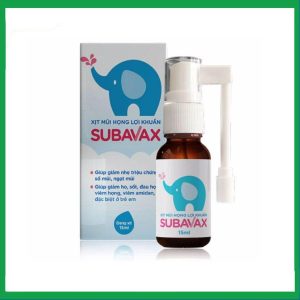 Xịt mũi họng lợi khuẩn Subavax 15ml Á Âu tăng sức đề kháng niêm mạc đường hô hấp trên