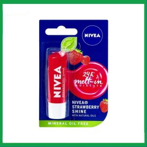 Son dưỡng ẩm Nivea Strawberry Shine dưỡng và duy trì độ ẩm cho môi (4,8g)