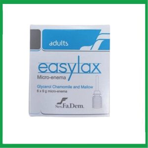 Thụt Easylax Adults ( Hộp 6 tuýp x 9g) hỗ trợ điều trị táo bón