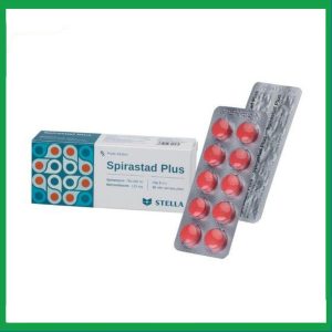 Thuốc Spirastad Plus điều trị nhiễm khuẩn răng, miệng (2 vỉ x 10 viên)