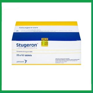 Thuốc Stugeron Janssen điều trị rối loạn tuần hoàn não (25 vỉ x 10 viên)