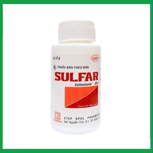 Thuốc bột Sulfar trị nhiễm trùng các vết thương, vết bỏng, mụn lở  (8g)