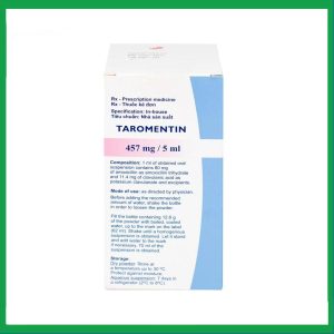 Nhà Thuốc Đa Phúc - Bột hỗn dịch uống Taromentin 457mg/5ml điều trị nhiễm trùng viêm xoang, tai giữa, đường hô hấp (12.6g) 3 Nhà Thuốc Đa Phúc - Taromentin 457mg1 1