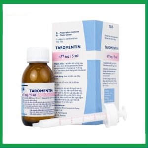 Nhà Thuốc Đa Phúc - Bột hỗn dịch uống Taromentin 457mg/5ml điều trị nhiễm trùng viêm xoang, tai giữa, đường hô hấp (12.6g) 2 Nhà Thuốc Đa Phúc - Taromentin 457mg2