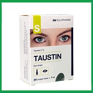 Dung dịch nhãn khoa Taurine-Solopharm 4% điều trị loạn dưỡng giác mạc, viêm giác mạc (20 tuýp x 1ml)