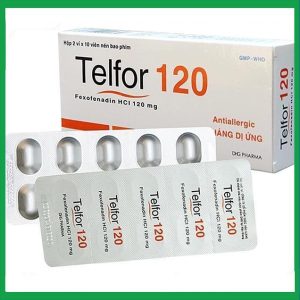 Thuốc Telfor 120 DHG trị viêm mũi dị ứng (2 vỉ x 10 viên)
