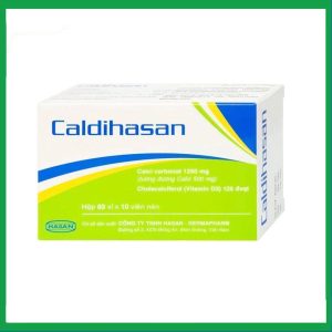 Thuốc Caldihasan Hasan phòng và điều trị thiếu hụt vitamin D, canxi (3 vỉ x 10 viên)