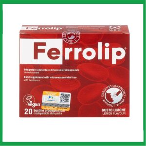 Sắt Ferrolip Uga hỗ trợ tạo hồng cầu, giúp giảm nguy cơ thiếu máu do thiếu sắt ( Hộp 20 gói)