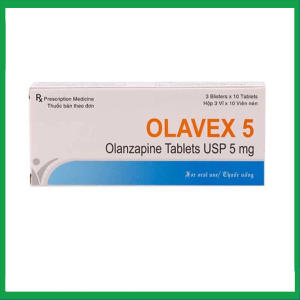 Thuốc Olavex 5 Akums điều trị bệnh tâm thần phân liệt (3 vỉ x 10 viên)