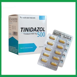 Thuốc Tinidazol 500 dự phòng nhiễm khuẩn sau phẫu thuật (10 vỉ x 10 viên)