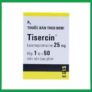 Thuốc Tisercin 25mg điều trị loạn thận (1 lọ x 50 viên)