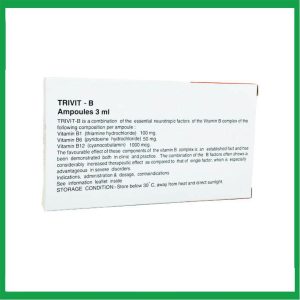 Nhà Thuốc Đa Phúc - Trivit-B – Cung cấp vitamin thiết yếu nhóm B (Hộp 10 ống x 3ml) 1 Nhà Thuốc Đa Phúc - Trivit B2
