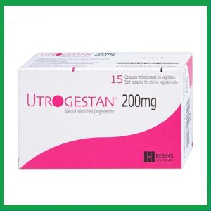 Thuốc Utrogestan 200mg bổ sung nội tiết tố trong bệnh lý sản phụ khoa (15 viên)
