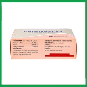 Nhà Thuốc Đa Phúc - Viên đặt phụ khoa Vaginapoly điều trị nhiễm trùng ở âm đạo (2 vỉ x 6 viên) 1 Nhà Thuốc Đa Phúc - Vaginapoly 2