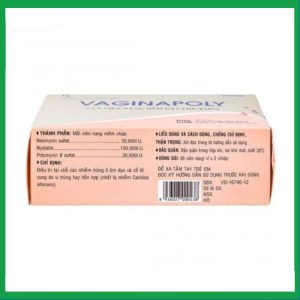 Nhà Thuốc Đa Phúc - Viên đặt phụ khoa Vaginapoly điều trị nhiễm trùng ở âm đạo (2 vỉ x 6 viên) 2 Nhà Thuốc Đa Phúc - Vaginapoly 3