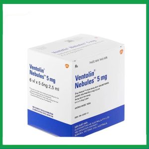 Dung dịch khí dung Ventolin Nebules 5mg điều trị co thắt phế quản (6 vỉ x 5 ống)