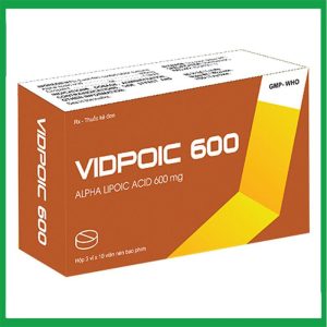 Thuốc Vidpoic 600 điều trị rối loạn cảm giác do bệnh viêm đa dây thần kinh đái tháo đường (3 vỉ x 10 viên)