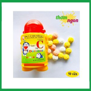 Nhà Thuốc Đa Phúc - Vitamin C Doraemon 50 viên Đại Y hỗ trợ điều trị cho trẻ thiếu hụt vitamin C 2 Nhà Thuốc Đa Phúc - Vien ngam C Doremon 2