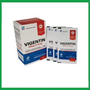 Bột pha uống Vigentin 250mg/31,25mg điều trị nhiễm khuẩn (hộp 12 gói)