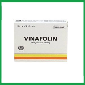 Thuốc Vinafolin Ba Đình điều trị thay thế hormon sinh dục nữ ở những người bệnh mãn kinh Hộp 10 viên ·