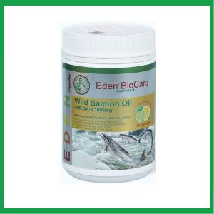 Viên uống Eden BioCare Omega 3 Salmon Oil Fruity hỗ trợ bổ sung Omega 3 từ dầu cá hồi (Hộp 180 viên)