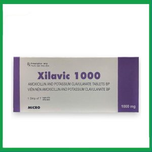 Thuốc kháng sinh XILAVIC 1000mg (Hộp 1 vỉ x 7 viên)