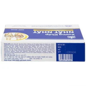 Nhà Thuốc Đa Phúc - Thuốc Xương Khớp Nhất Nhất điều trị các chứng đau lưng, đau cột sống (2 vỉ x 10 viên) 4 Nhà Thuốc Đa Phúc - Xuong Khop Nhat Nhat 4